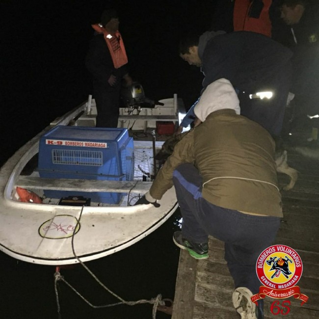 Buscan con drones y canes al desaparecido en la laguna Los Horcones