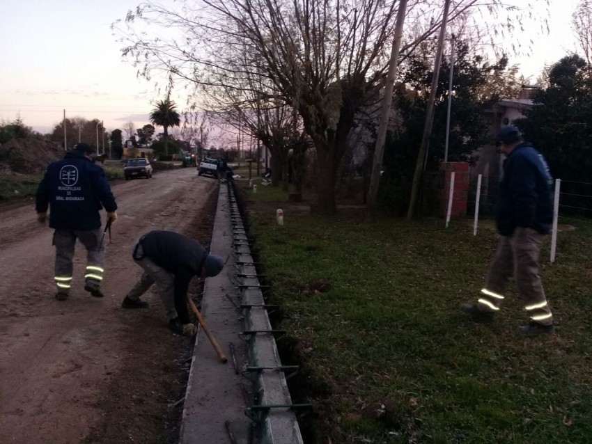 Culminó la segunda etapa de obra del cordón cuneta en el barrio Norte