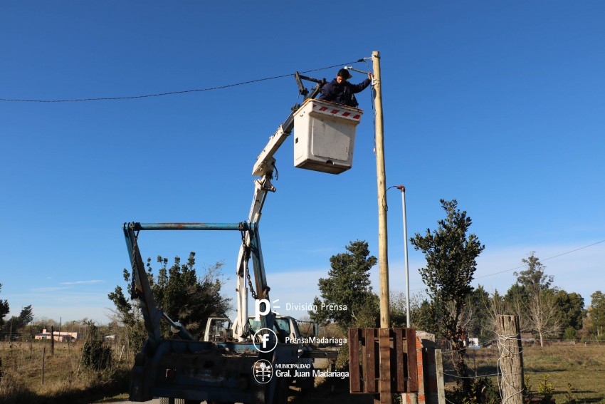 Mejoran la iluminacin en distintos barrios de Madariaga