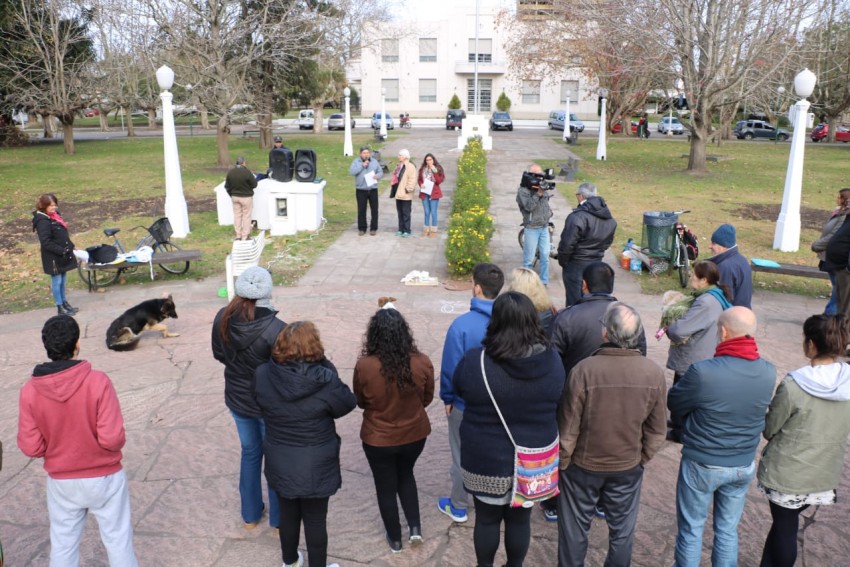 Autoridades municipales participaron de la pintada de la 