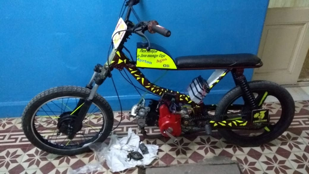 Recuperaron piezas de una moto que haban sido robadas