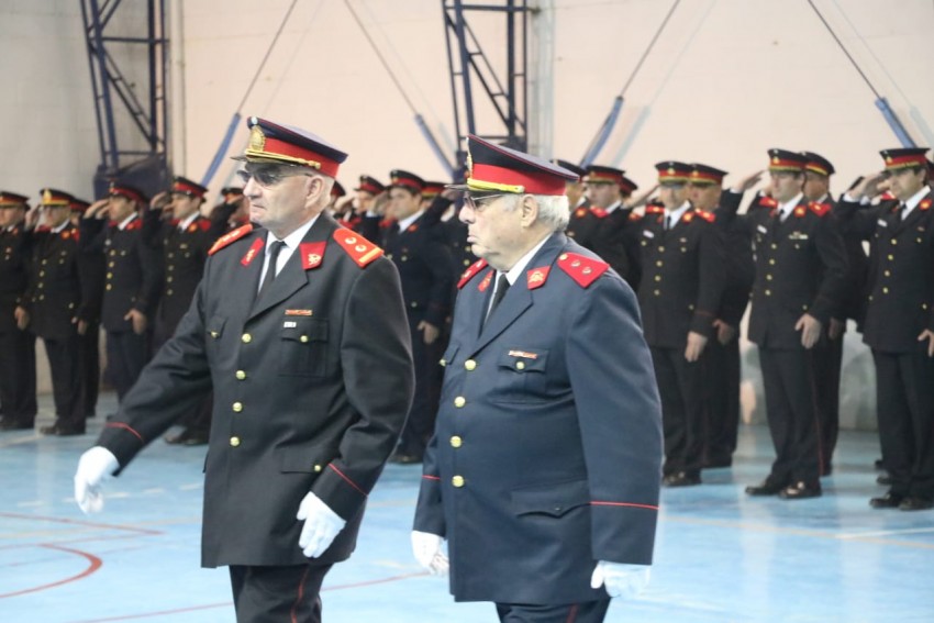 Se realiz el acto castrense de los Bomberos Voluntarios en el Polidep