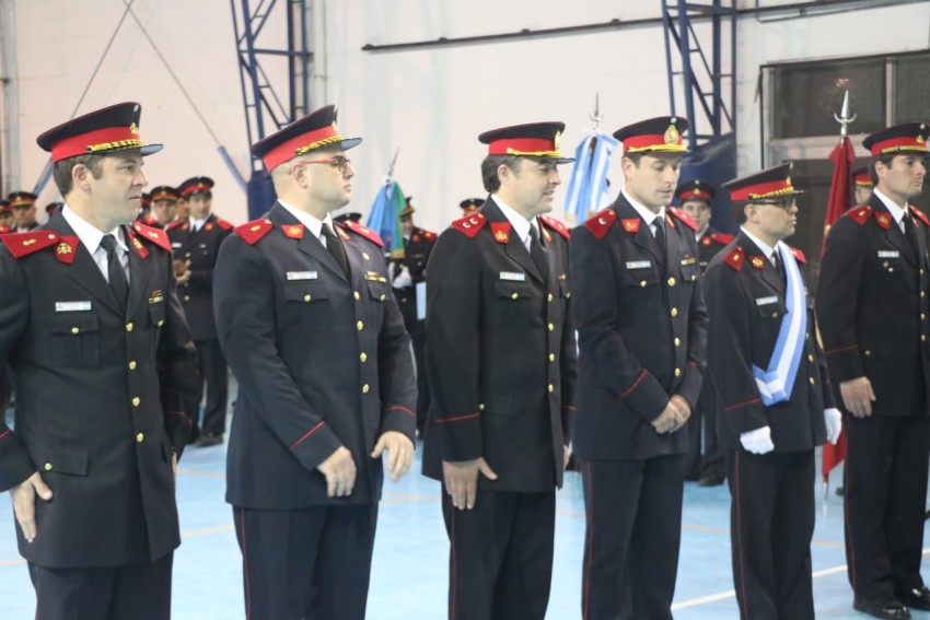 Se realiz el acto castrense de los Bomberos Voluntarios en el Polidep