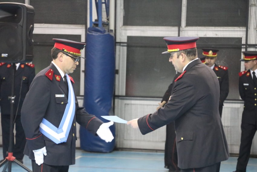 Se realiz el acto castrense de los Bomberos Voluntarios en el Polidep