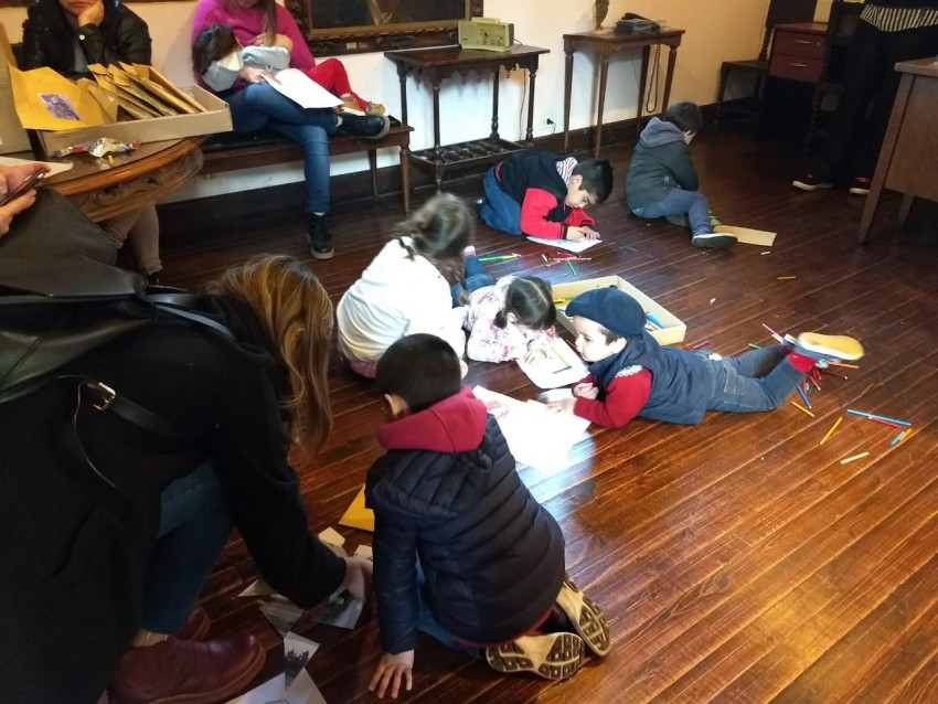 Los chicos jugaron a la bsqueda del tesoro en el Histrico del Tuy