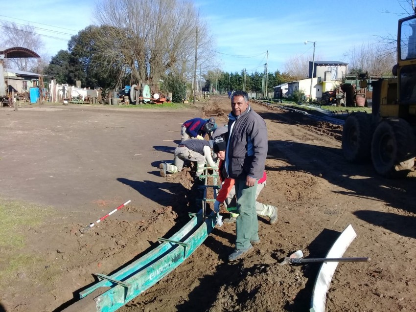 Nuevos rastreos de calles y avances en el cordn cuneta