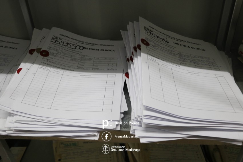 El trabajo en el Archivo del Hospital Municipal; el lugar en donde se 