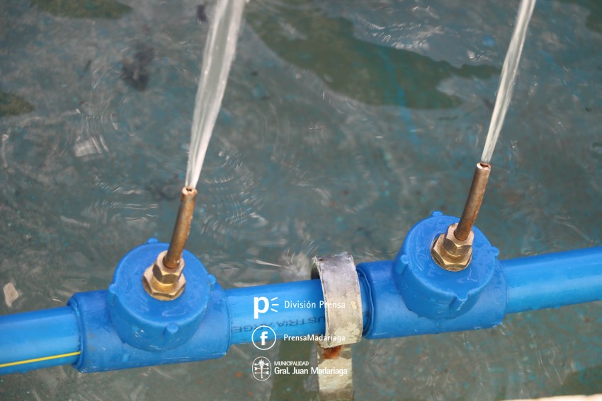 Refaccionaron la fuente de agua del Paseo del Bicentenario