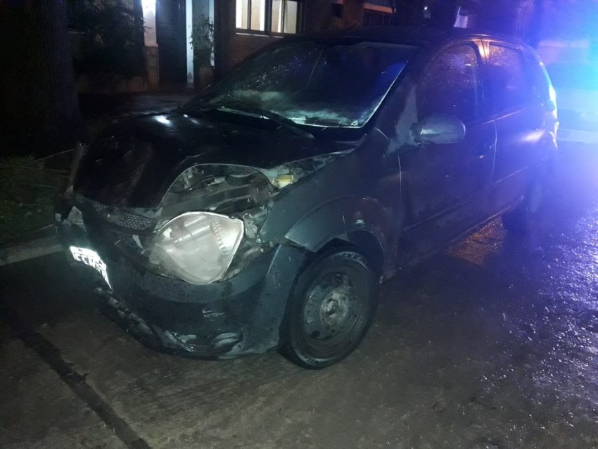 Siniestro vial deja una persona con golpes y heridas que debi ser tra