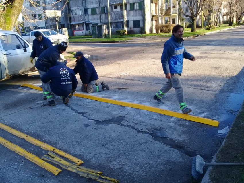 Colocaron nuevos retardadores de velocidad