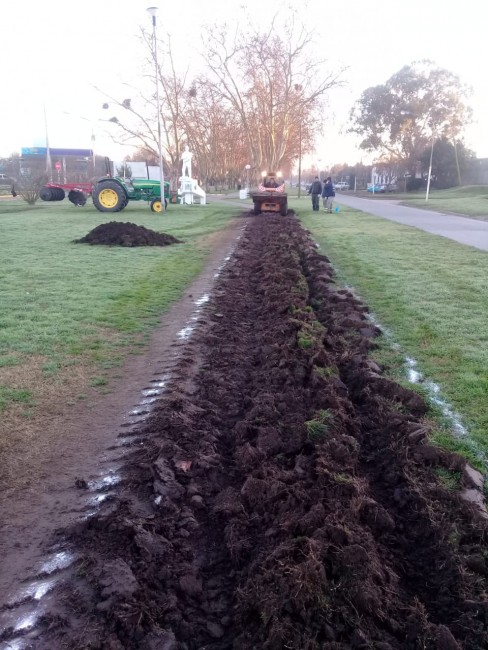 Realizan los ltimos trabajos en la obra de los derivadores