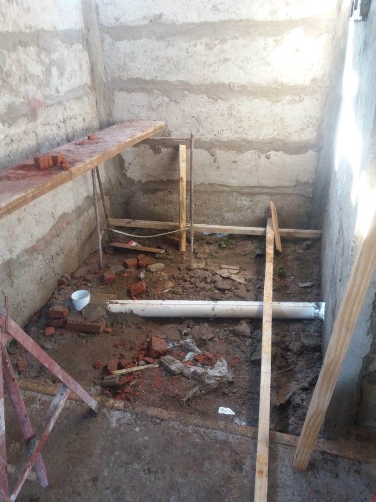 Continúa la construcción de módulos habitacionales