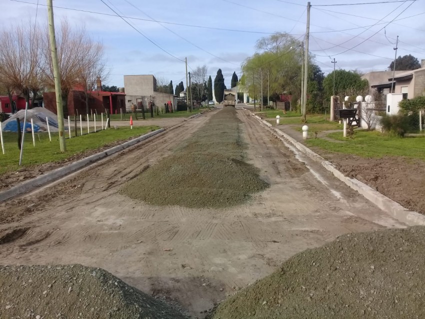 Volcaron polvo de piedra en Arias entre Córdoba y Caseros
