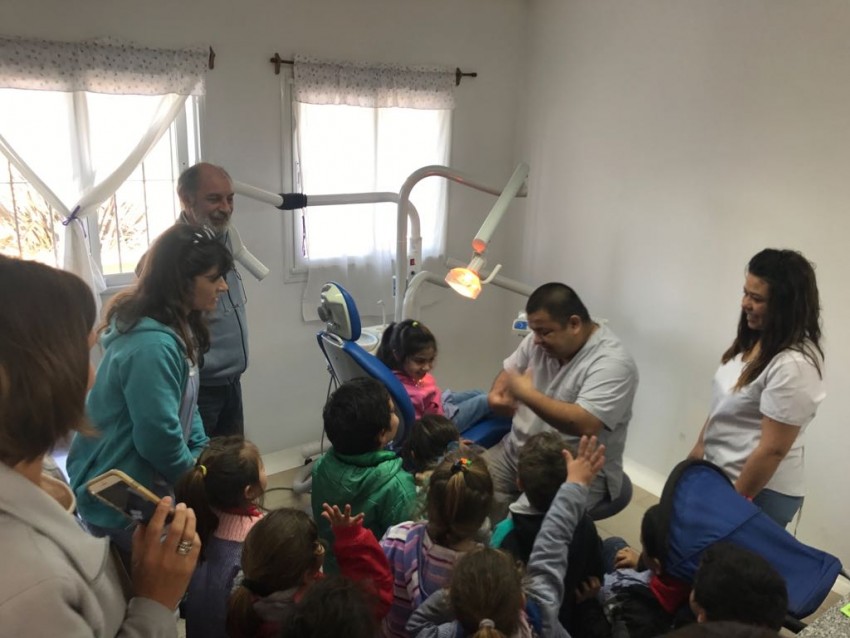 Brindaron una charla de salud bucodental a alumnos del Jardn 904