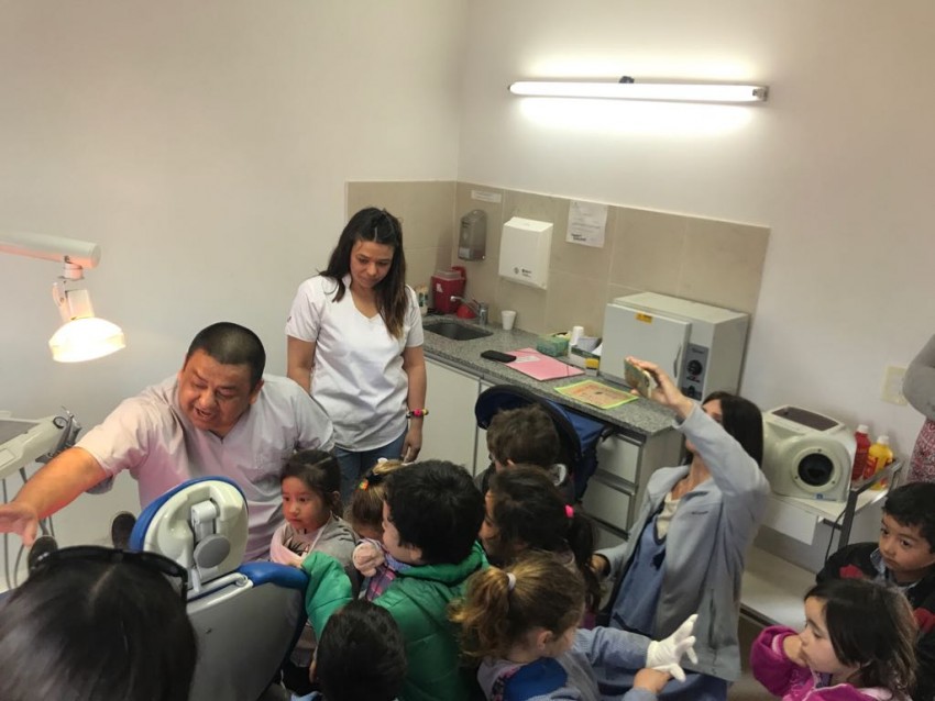 Brindaron una charla de salud bucodental a alumnos del Jardn 904