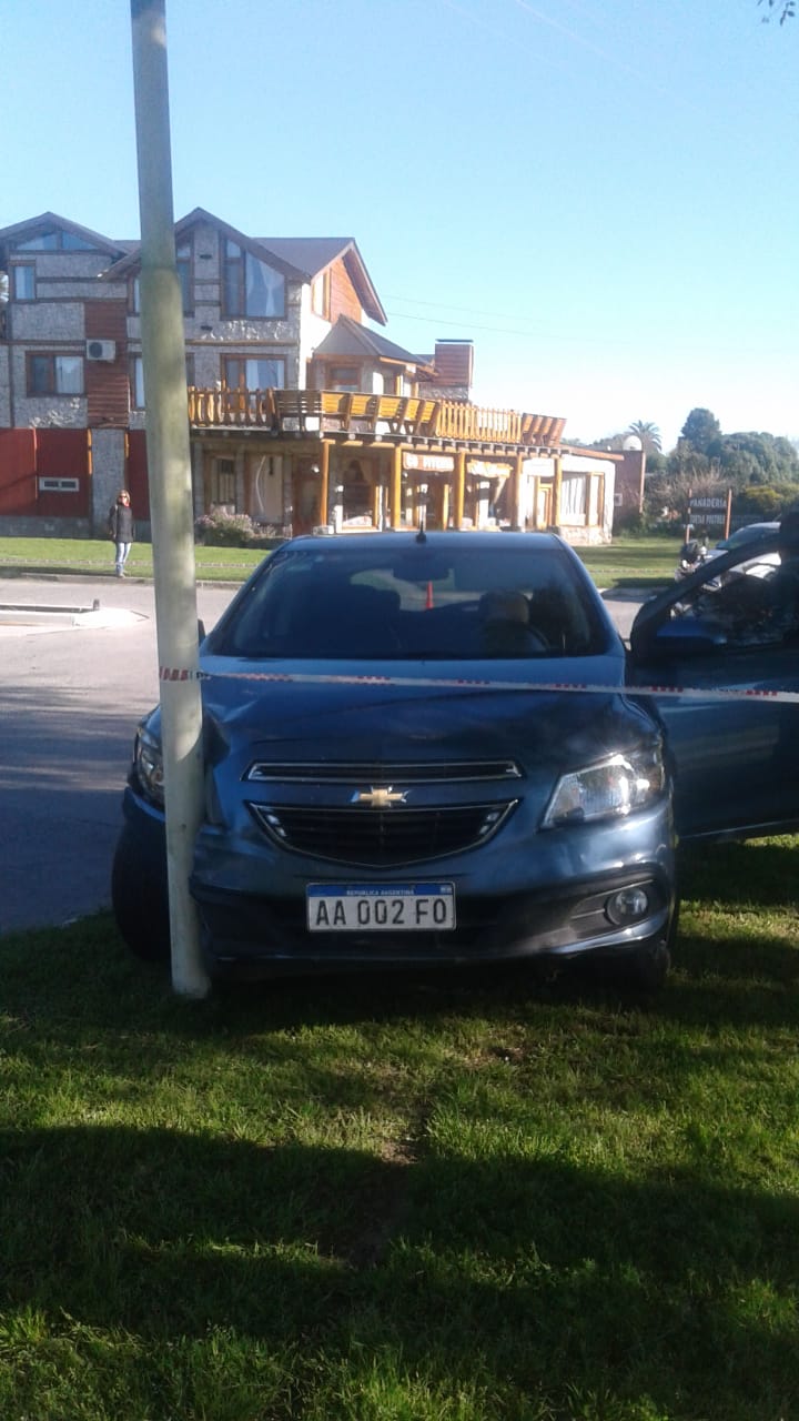 Siniestro vial deja un herido en el centro de la ciudad