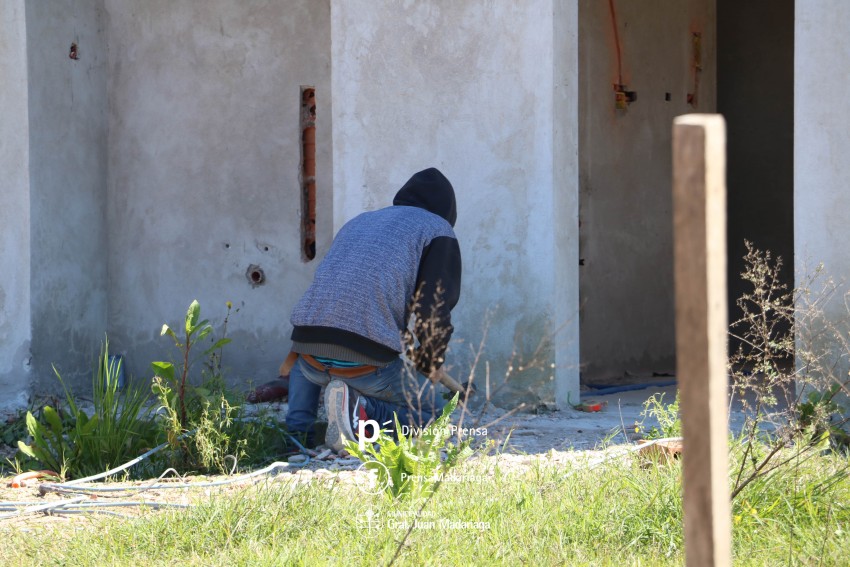 Avanza la construccin de las 29 viviendas de Coln y Catamarca