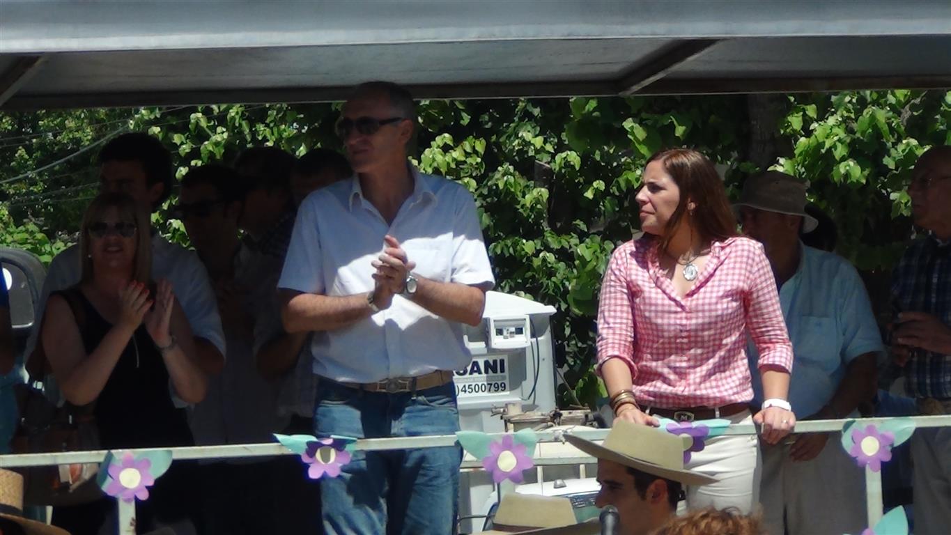 Popovich junto a la Fiesta del Gaucho