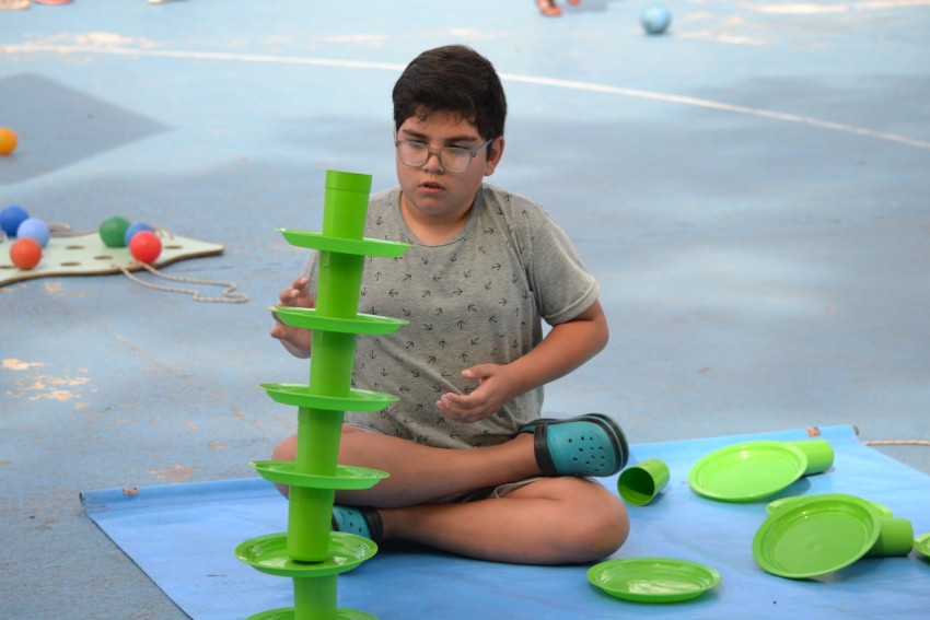 La Jornada Inclusiva dejo entretenimiento y diversión en el Polideport