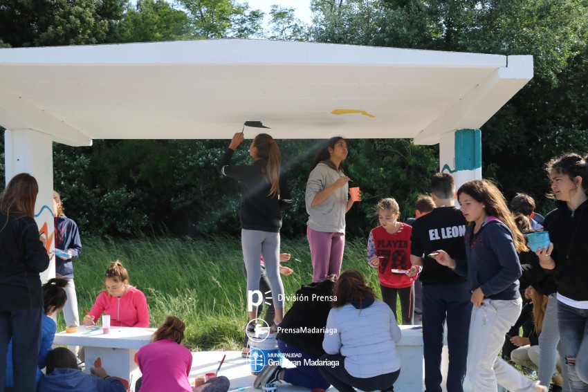 Pintura de garitas: Alumnos del Instituto San Jos optaron por retrata