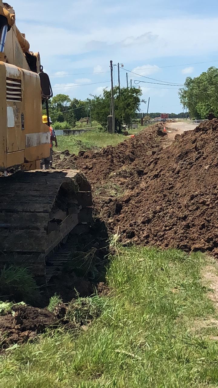 Retomaron las obras que dotarn del servicio de cloacas al barrio Ram