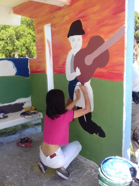 Finalizaron las jornadas de pintura en las garitas