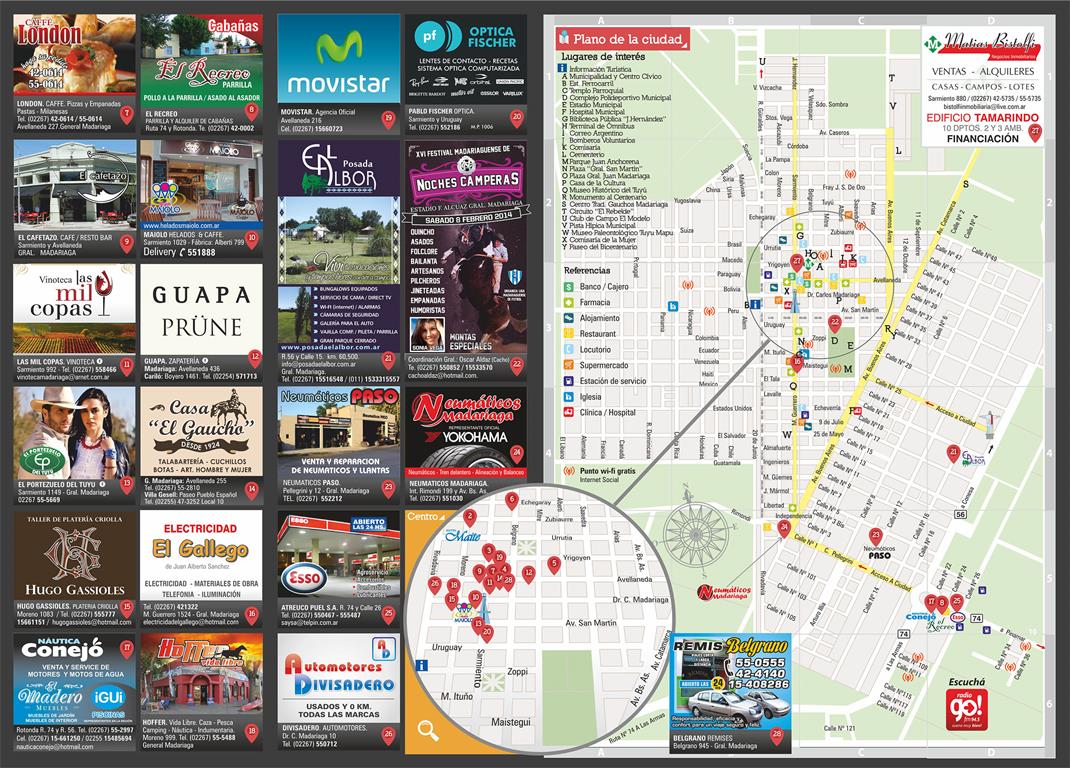 Plano Guía Madariaga 2014