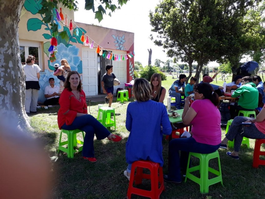 Los integrantes de la Casa Adolescente cerraron el año con profesores,