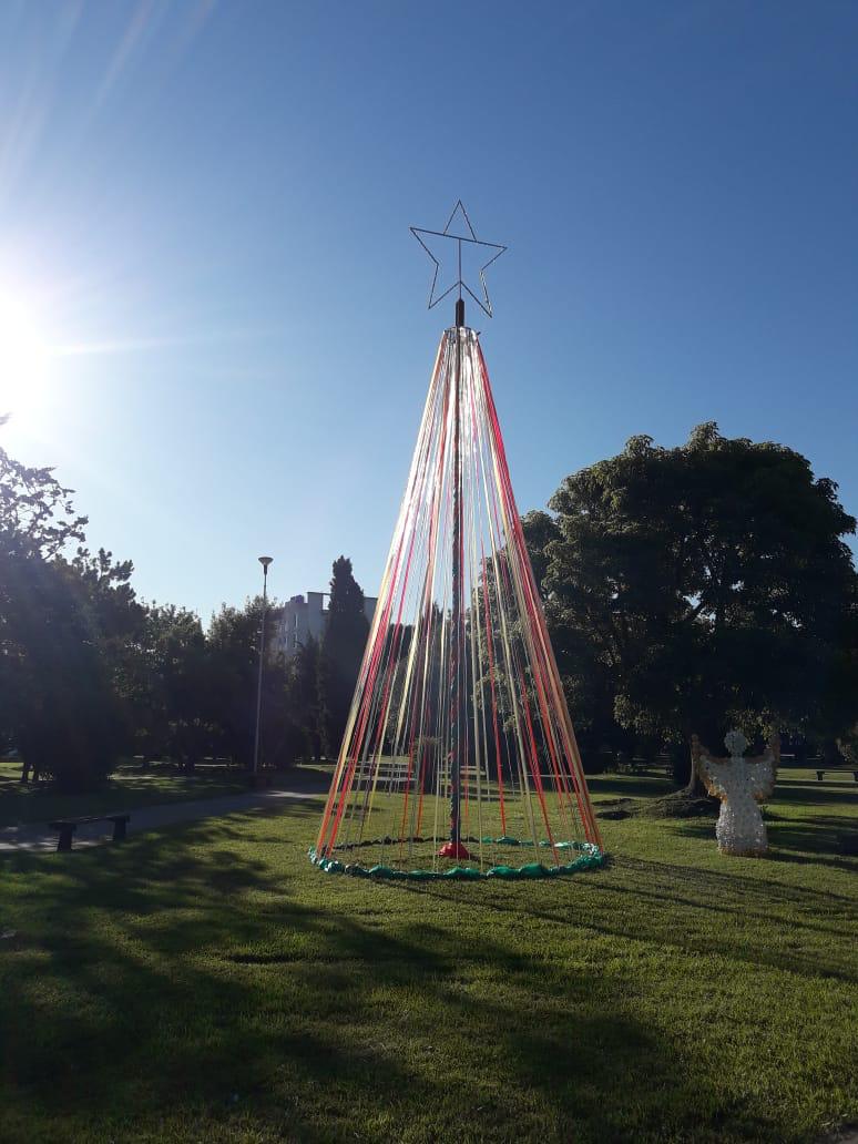 Qued inaugurado el tradicional rbol de navidad de Plaza San Martn