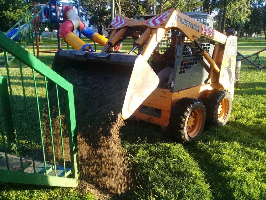 Puesta a punto en el Parque Anchorena para el festejo por el da de Re