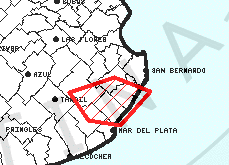 Aviso de corto plazo por tormentas fuertes para Madariaga y la regin