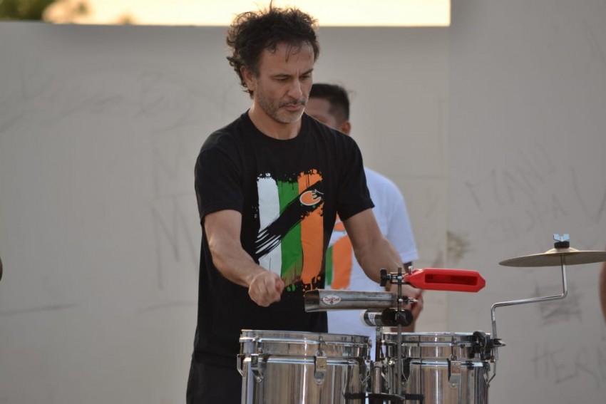 El Ensamble Percusin se present en el Paseo del Bicentenario