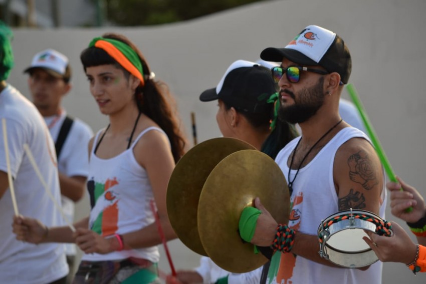 El Ensamble Percusin se present en el Paseo del Bicentenario