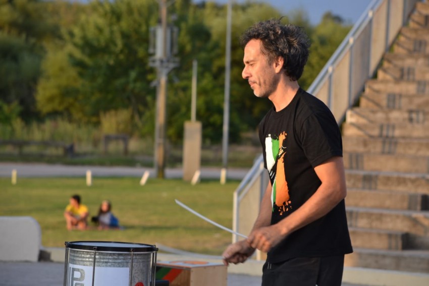 El Ensamble Percusin se present en el Paseo del Bicentenario