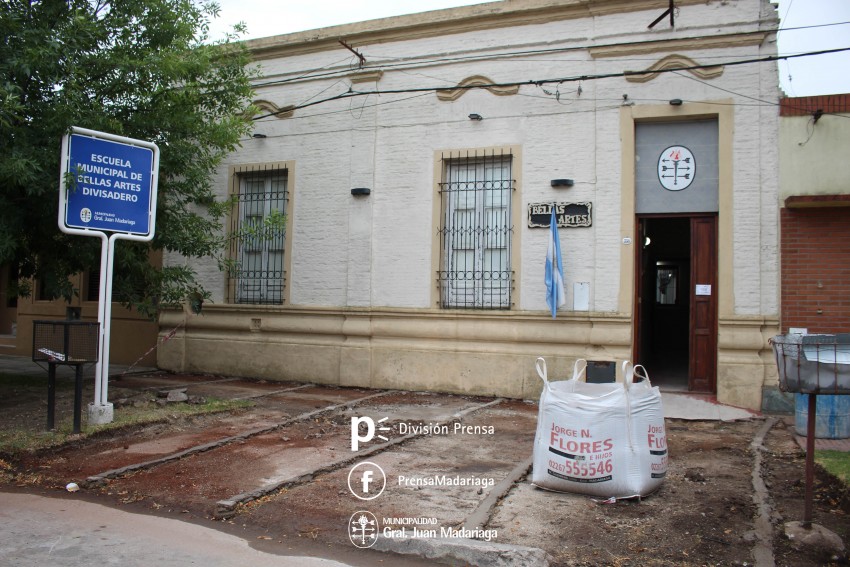Realizan nuevas obras en la Escuela Municipal de Bellas Artes