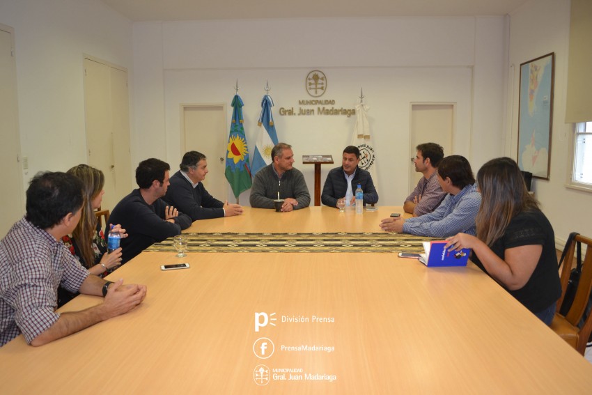 El presidente de Aubasa visit Madariaga y se reuni con Esteban Santo