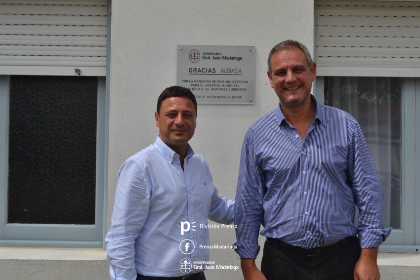 El presidente de Aubasa visit Madariaga y se reuni con Esteban Santo