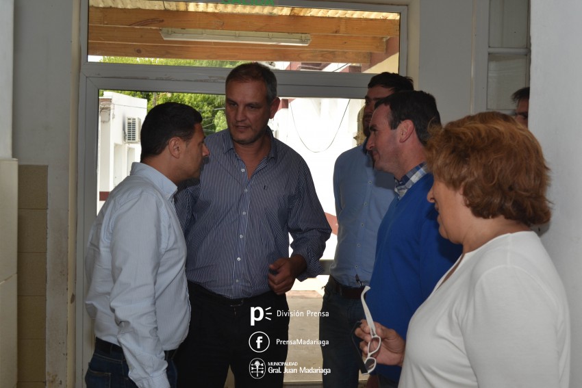 El presidente de Aubasa visit Madariaga y se reuni con Esteban Santo