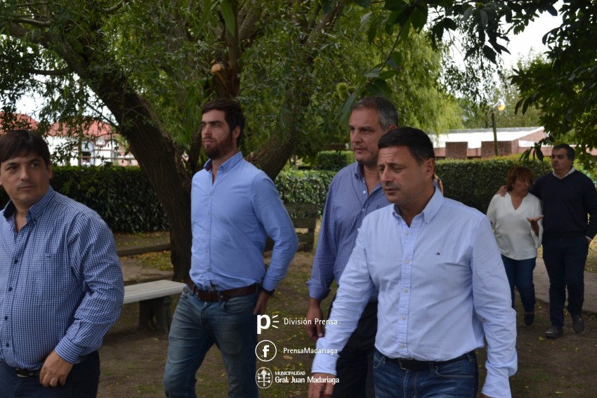 El presidente de Aubasa visit Madariaga y se reuni con Esteban Santo
