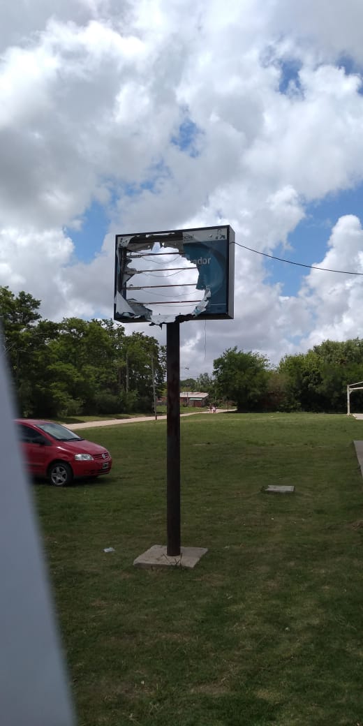 Remplazaron los carteles que hab�an sido da�ados en actos vand�licos