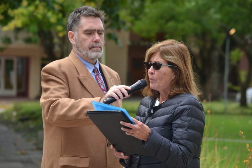 Conmemoraron el 24 de marzo con un acto en la Plaza Madariaga
