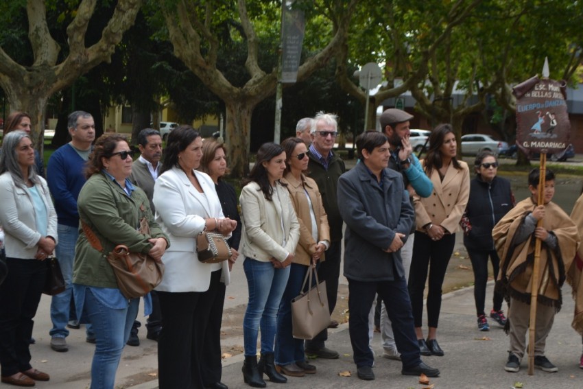 Conmemoraron el 24 de marzo con un acto en la Plaza Madariaga