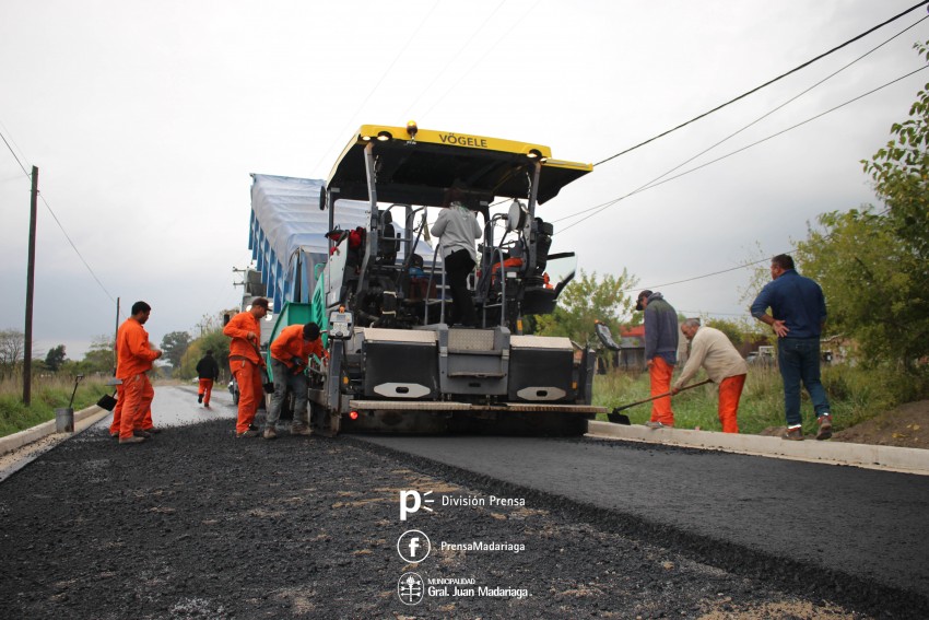 Se complet el primer tramo de pavimentacin en el Belgrano