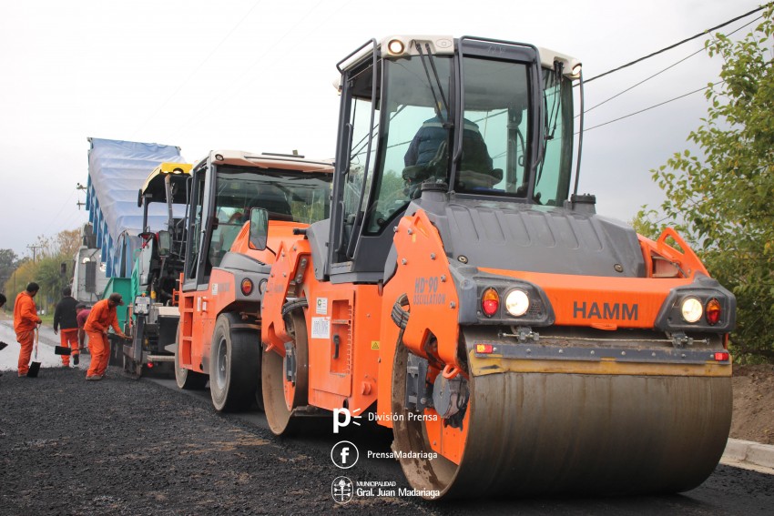 Se complet el primer tramo de pavimentacin en el Belgrano