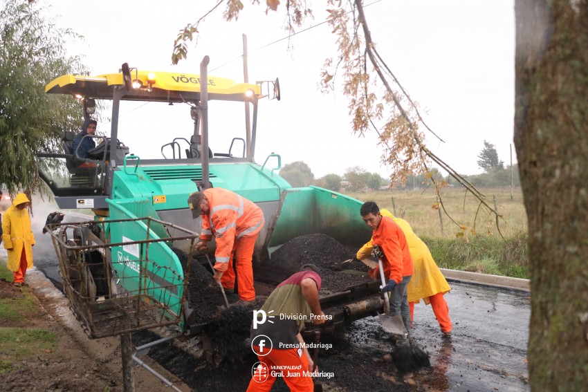 Se complet el primer tramo de pavimentacin en el Belgrano