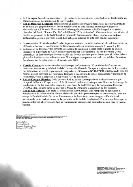 Convocan a los adjudicatarios de las 50 viviendas del barrio Argentino