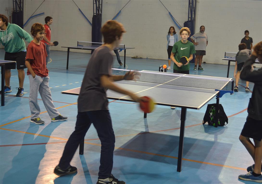 Para el tenis de mesa, hace falta cancha