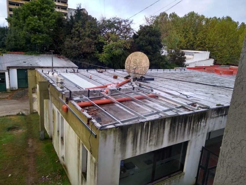 Completaron otra fase de la construccin de cisterna de agua