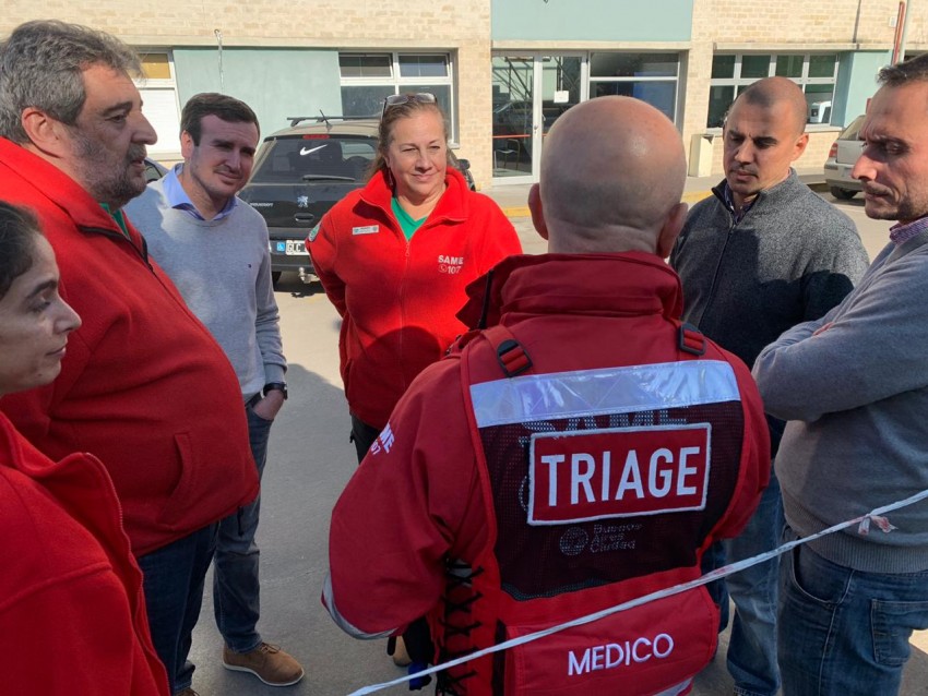 Autoridades del �rea de salud y de bomberos recorrieron la sede del SA