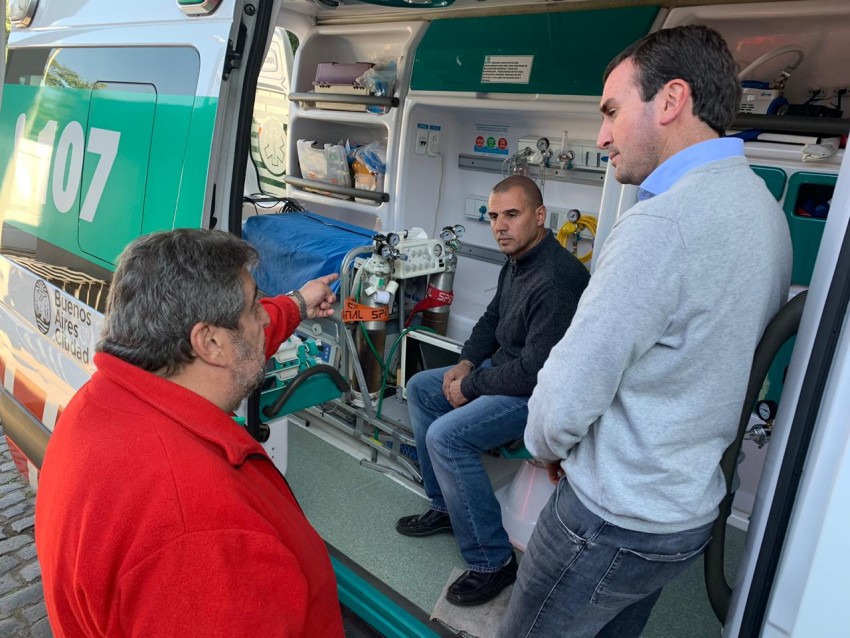Autoridades del �rea de salud y de bomberos recorrieron la sede del SA